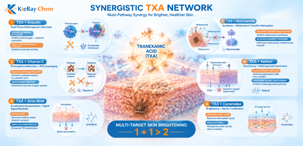 The Ultimate Radiance Molecule: Why Tranexamic Acid Dominates the Global Skincare Market kieray chem tranexamic acid synergistic pairings