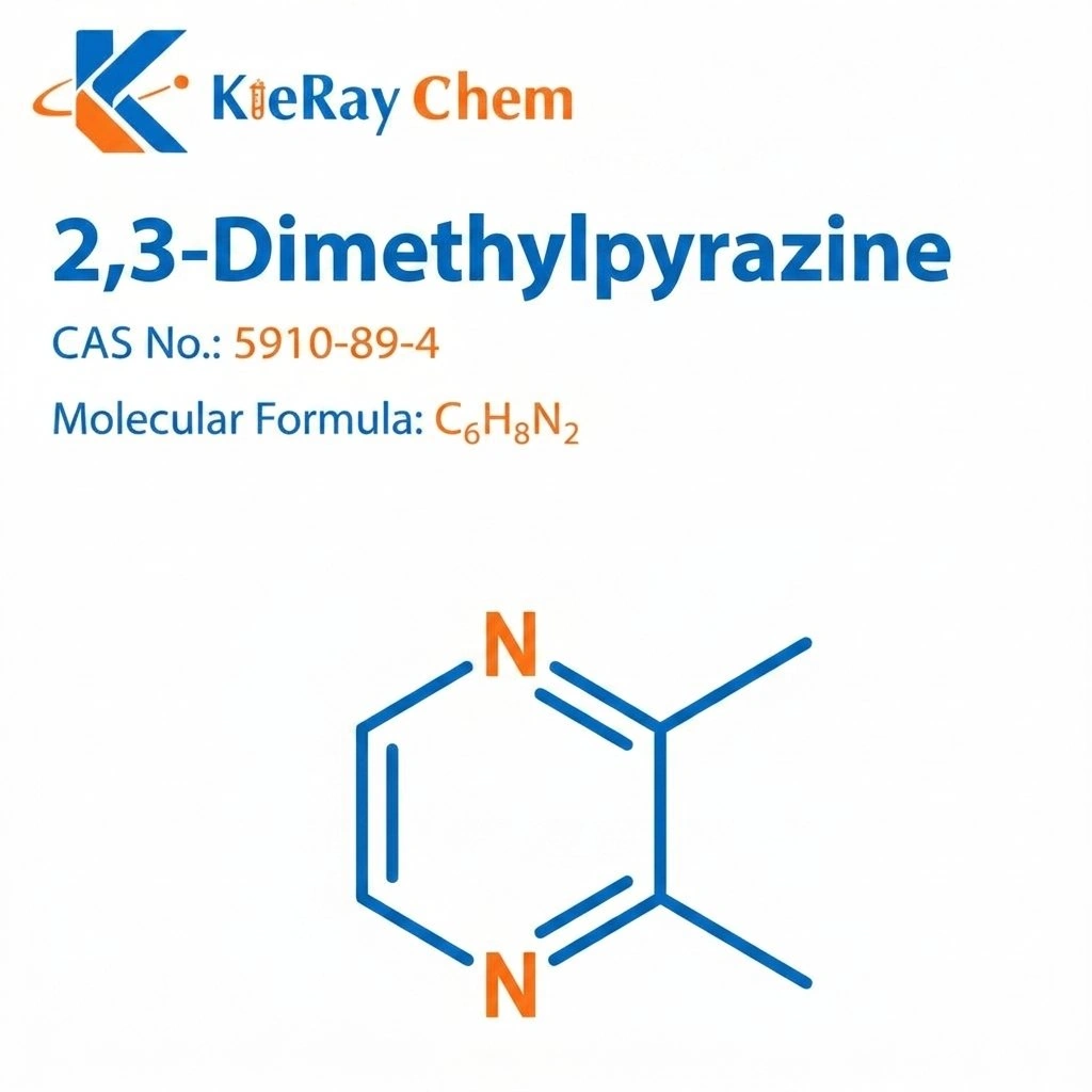 2,3-Dimethylpyrazine 2 3 Dimethylpyrazine 5910 89 4 Structure