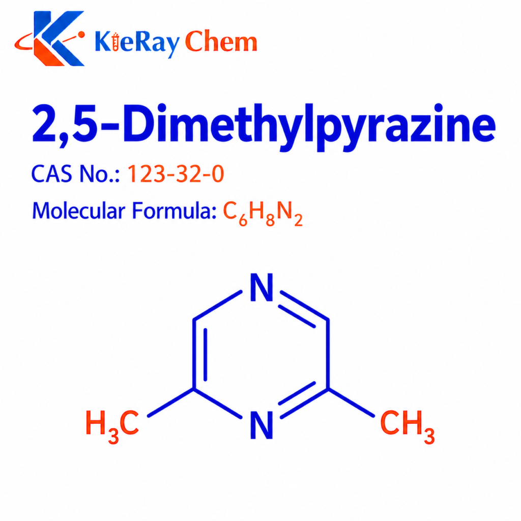 2,5-Dimethylpyrazine 2 5 Dimethylpyrazine 123 32 0 Structure 1024x1024