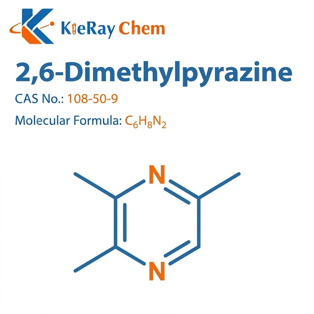 2,6-Dimethylpyrazine 2 6 Dimethylpyrazine 108 50 9 Structure