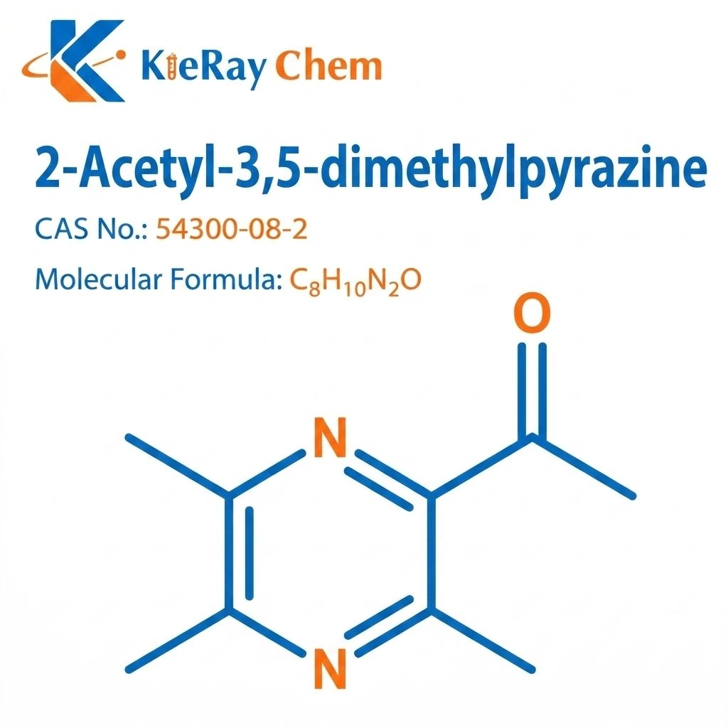 2-Acetyl-3,5-dimethylpyrazine 2 Acetyl 3 5 Dimethylpyrazine 54300 08 2 Structure