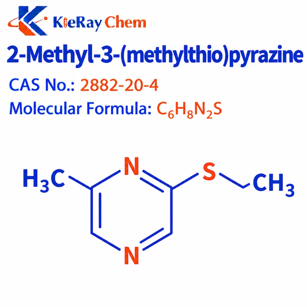 2-Methyl-3-(methylthio)pyrazine 2 Methyl 3 Methylthio Pyrazine 2882 20 4 Structure 1024x1024