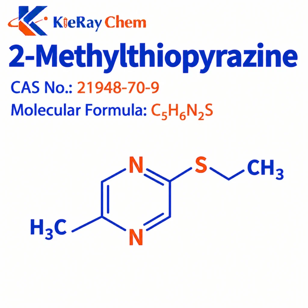 2-Methylthiopyrazine 2 Methylthiopyrazine 21948 70 9 Structure 1024x1024