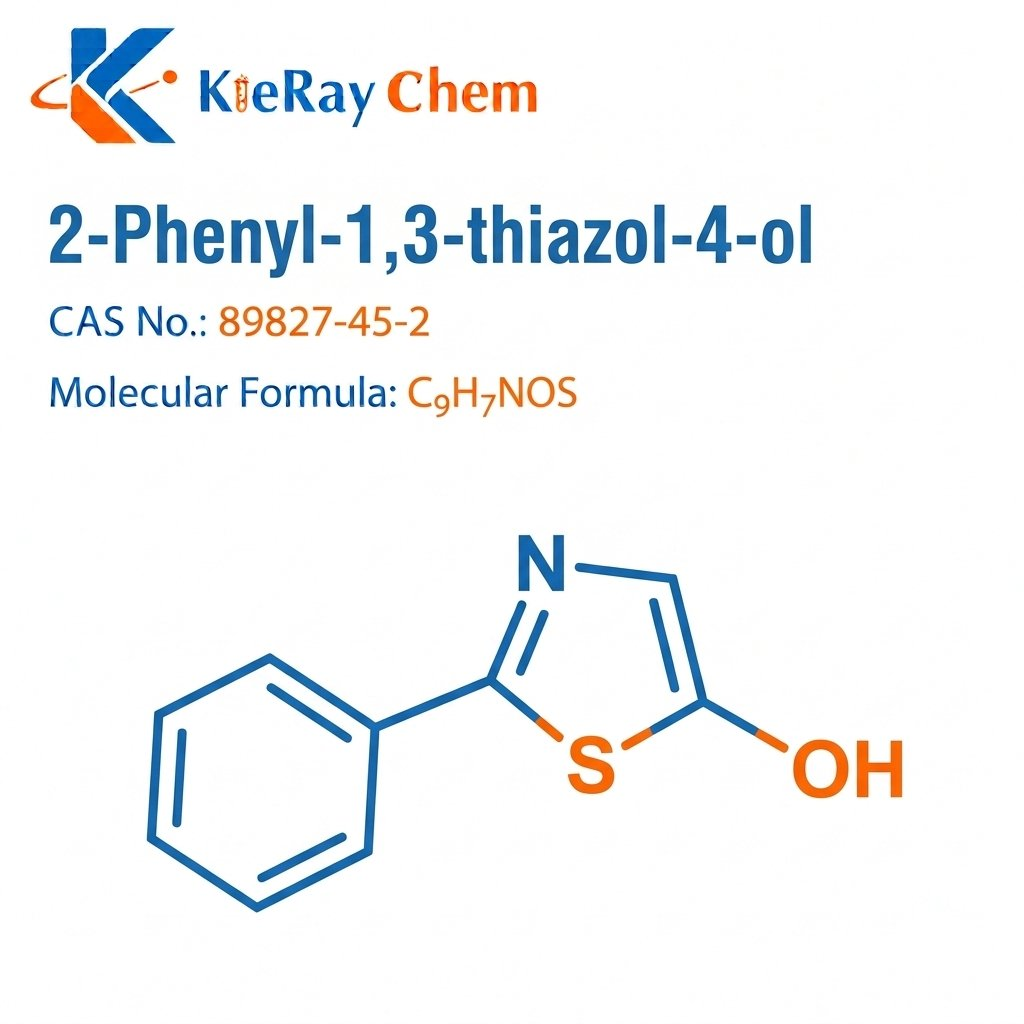 2-Phenyl-1,3-thiazol-4-ol 2 Phenyl 13 Thiazol 4 Ol 89827 45 2 Structure