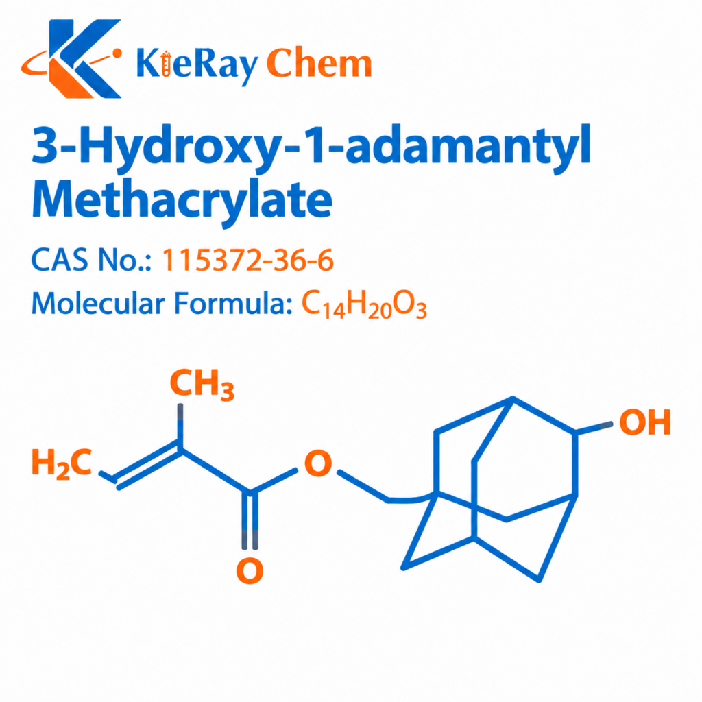 3-Hydroxy-1-adamantyl Methacrylate 3 Hydroxy 1 Adamantyl Methacrylate 115372 36 6 Structure 1024x1024