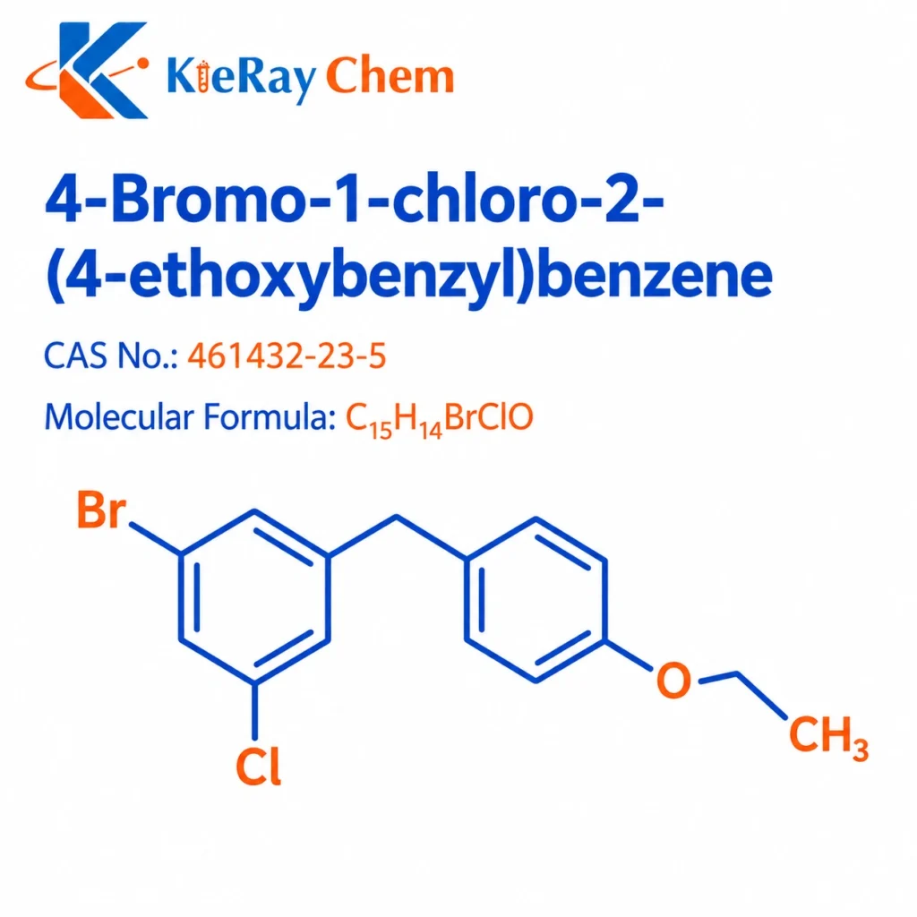 4-Bromo-1-chloro-2-(4-ethoxybenzyl)benzene 4 bromo 1 chloro 2 (4 ethoxybenzyl)benzene 461432 23 5 structure