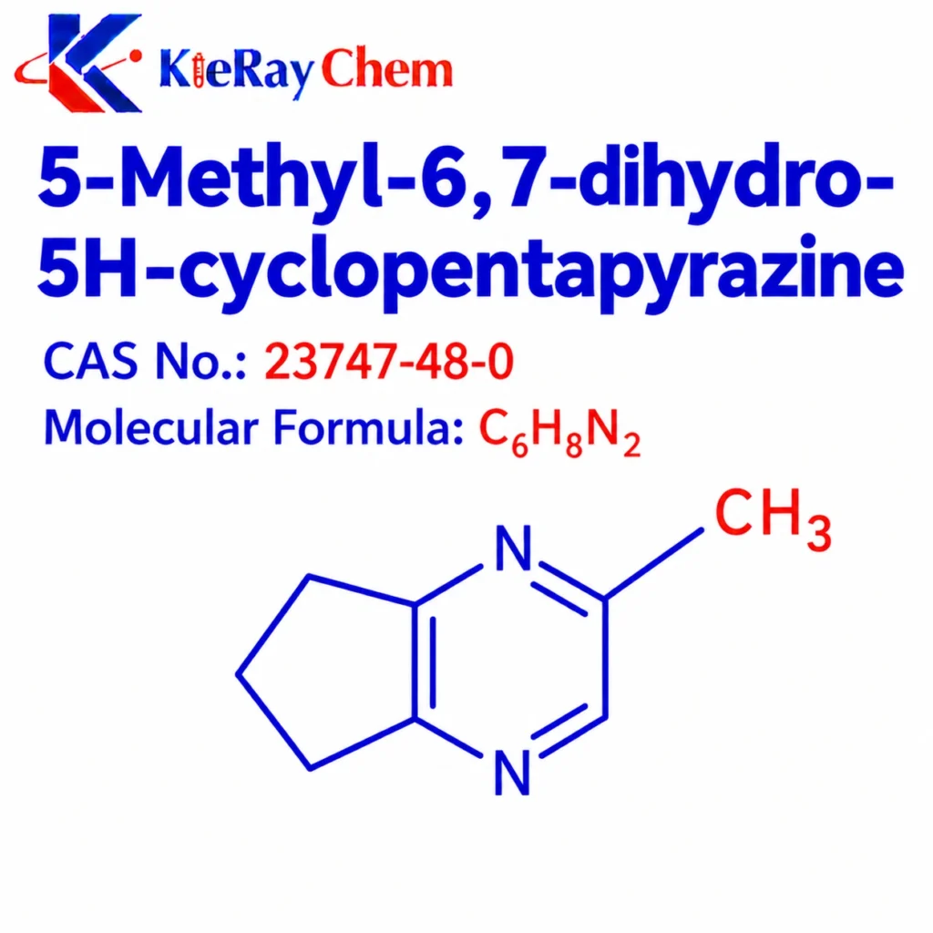 5 Methyl 6 7 Dihydro 5H Cyclopentapyrazine 23747 48 0 Structure 1024x1024