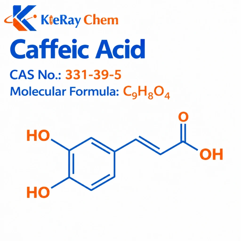 Caffeic Acid Caffeic Acid 331 39 5 Structure 1024x1024