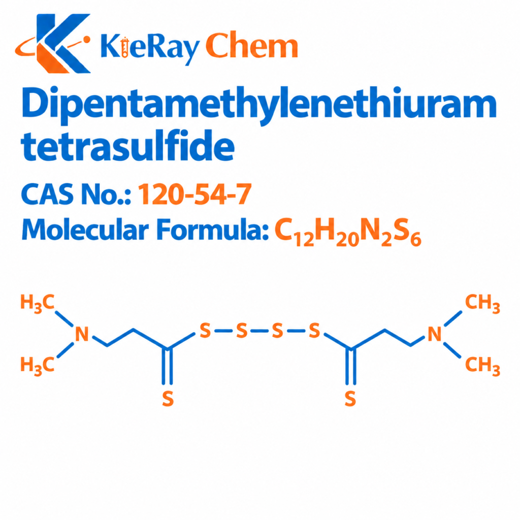 Dipentamethylenethiuram tetrasulfide Dipentamethylenethiuram Tetrasulfide 120 54 7 Structure 1024x1024