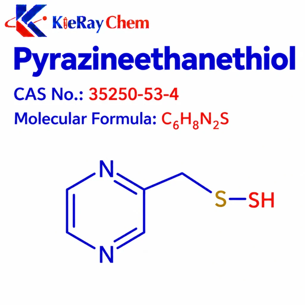 Pyrazineethanethiol 35250 53 4 Structure 1024x1024