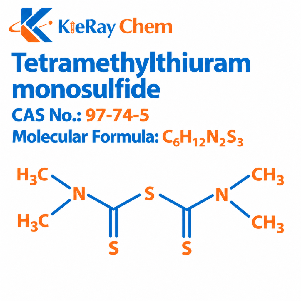 Tetramethylthiuram monosulfide Tetramethylthiuram Monosulfide 97 74 5 Structure 1024x1024