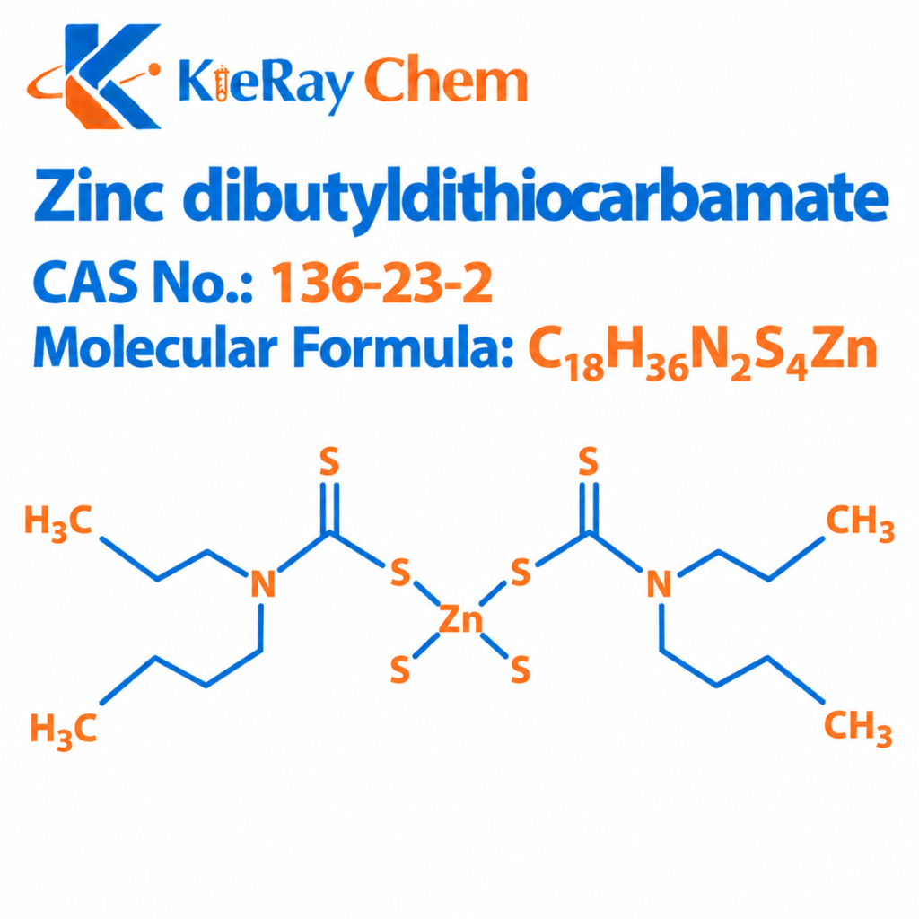 Zinc Dibutyldithiocarbamate 136 23 2 Structure 1024x1024
