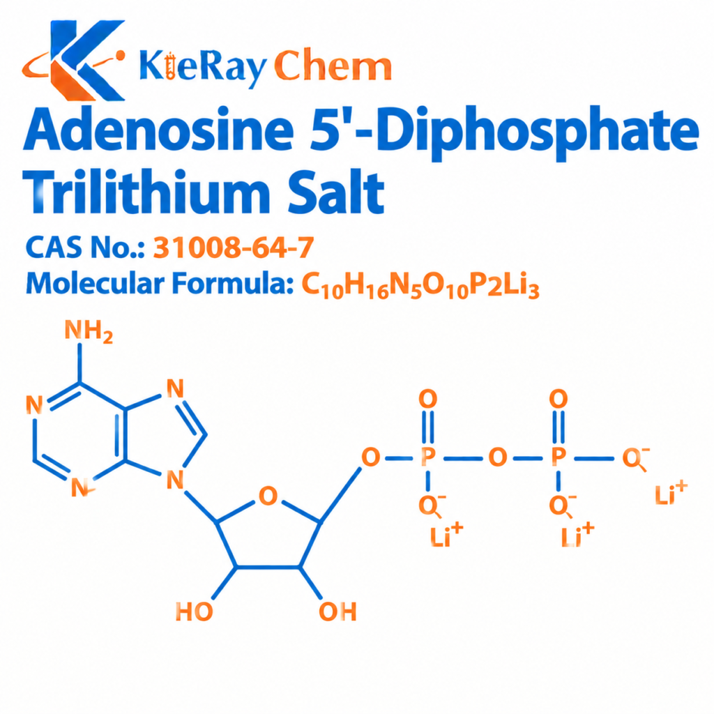 Adenosine 5'-Diphosphate Trilithium Salt Adenosine 5 Diphosphate Trilithium Salt 31008 64 7 Structure 1024x1024