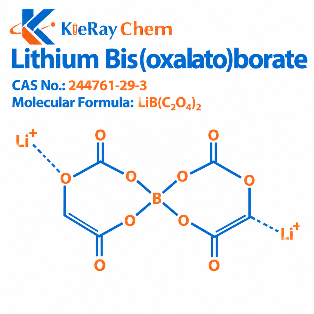 Lithium Bis(oxalato)borate Lithium Bis Oxalato Borate 244761 29 3 Structure 1024x1024