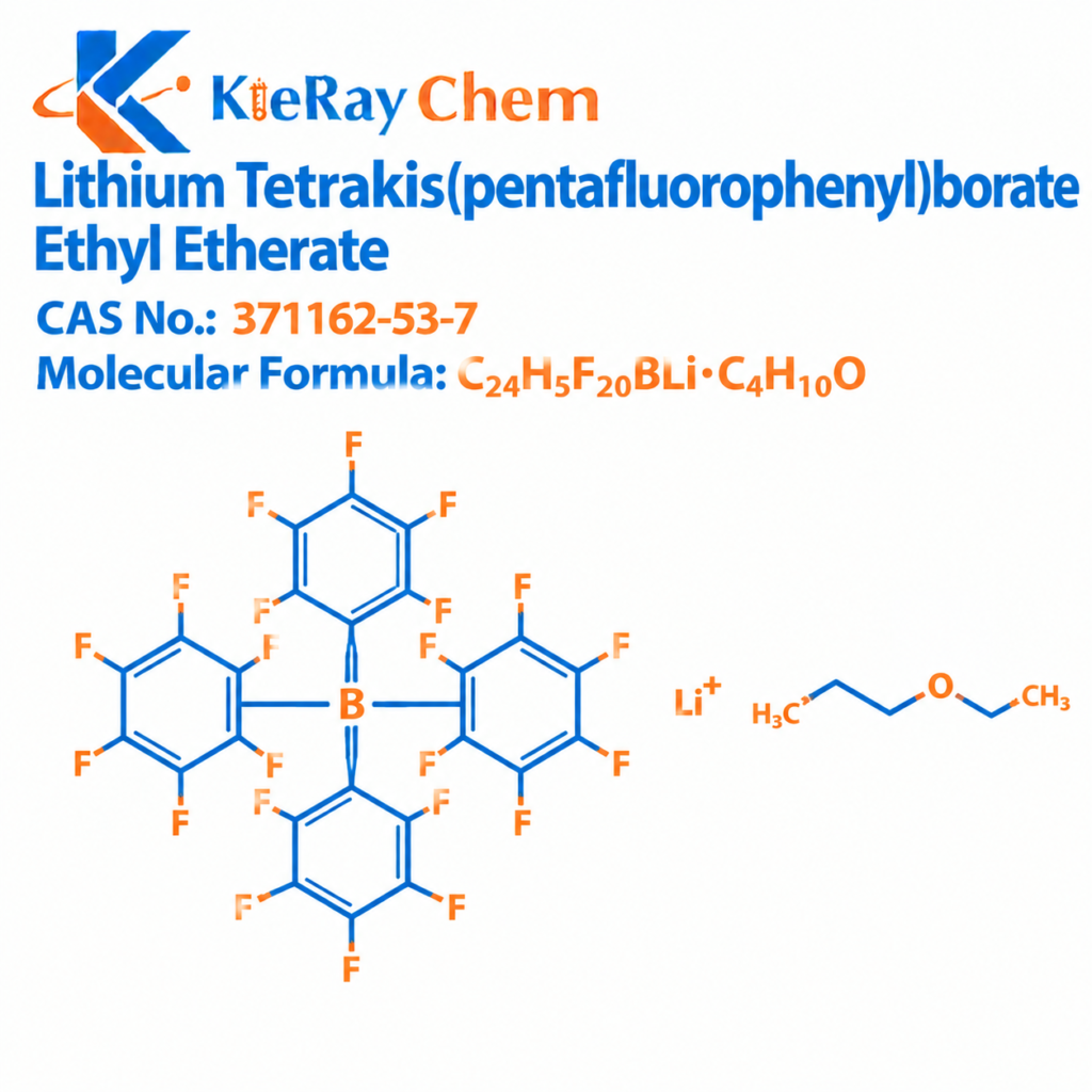 Lithium Tetrakis(pentafluorophenyl)borate Ethyl Etherate Lithium Tetrakis Pentafluorophenyl Borate Ethyl Etherate 371162 53 7 Structure 1024x1024