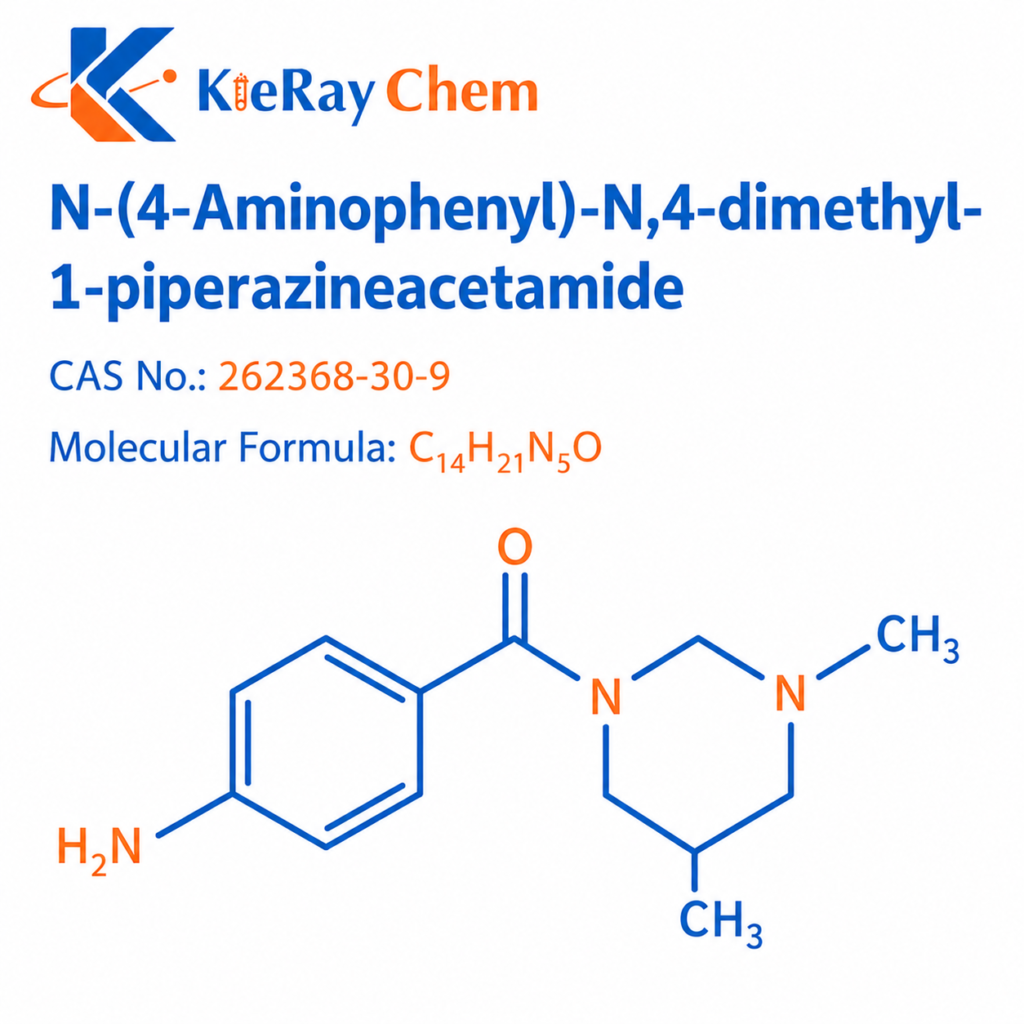 N 4 Aminophenyl N 4 Dimethyl 1 Piperazineacetamide 262368 30 9 Structure 1024x1024