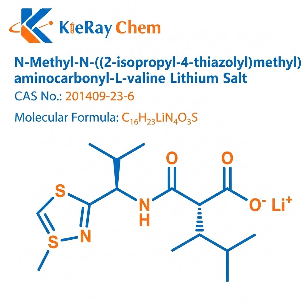 N Methyl N 2 Isopropyl 4 Thiazolyl Methyl Aminocarbonyl L Valine Lithium Salt 201409 23 6 Structure