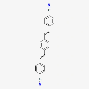 1,4-Bis(4-Cyanostyryl)benzene 14 Bis4 Cyanostyrylbenzene 13001 40 6 Structure