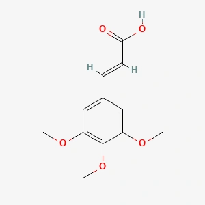 3,4,5-TRIMETHOXYCINNAMIC ACID 3 4 5 trimethoxycinnamic acid 90 50 6 structure