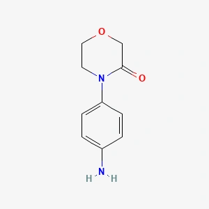 4 4 Aminophenylmorpholin 3 One 438056 69 0 Structure