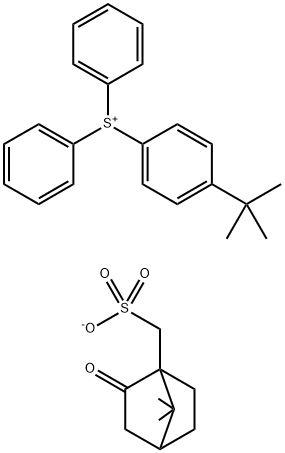 4 tert butylphenyldiphenylsulfonium camphorsulfonate 186769 11 9 structure