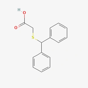 Benzhydrylthio Acetic Acid 63547 22 8 Structure