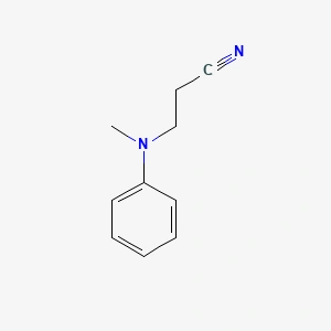 N-(2-Cyanoethyl)-N-methylaniline N 2 Cyanoethyl N Methylaniline 94 34 8 Structure